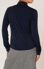 Camicia in jersey rigato