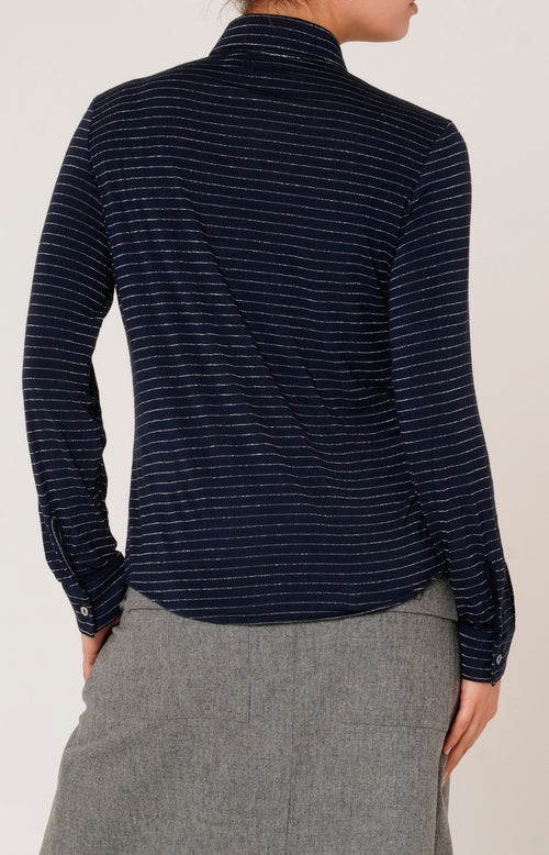 Striped jersey shirt