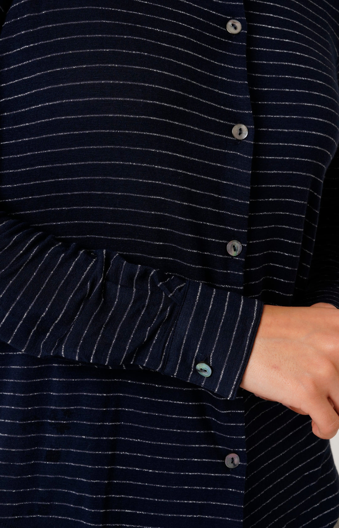 Camicia in jersey rigato