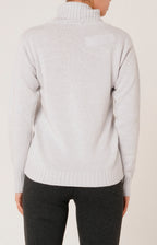 Wool and cashmere turtleneck sweater