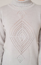 Wool and cashmere turtleneck sweater