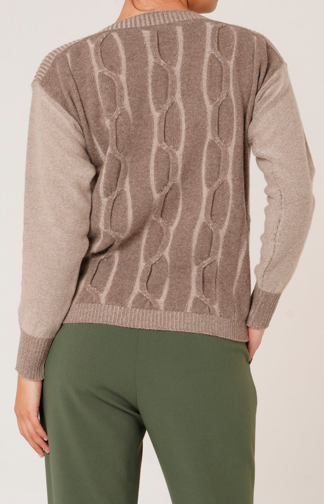 Girocollo in lana e cashmere