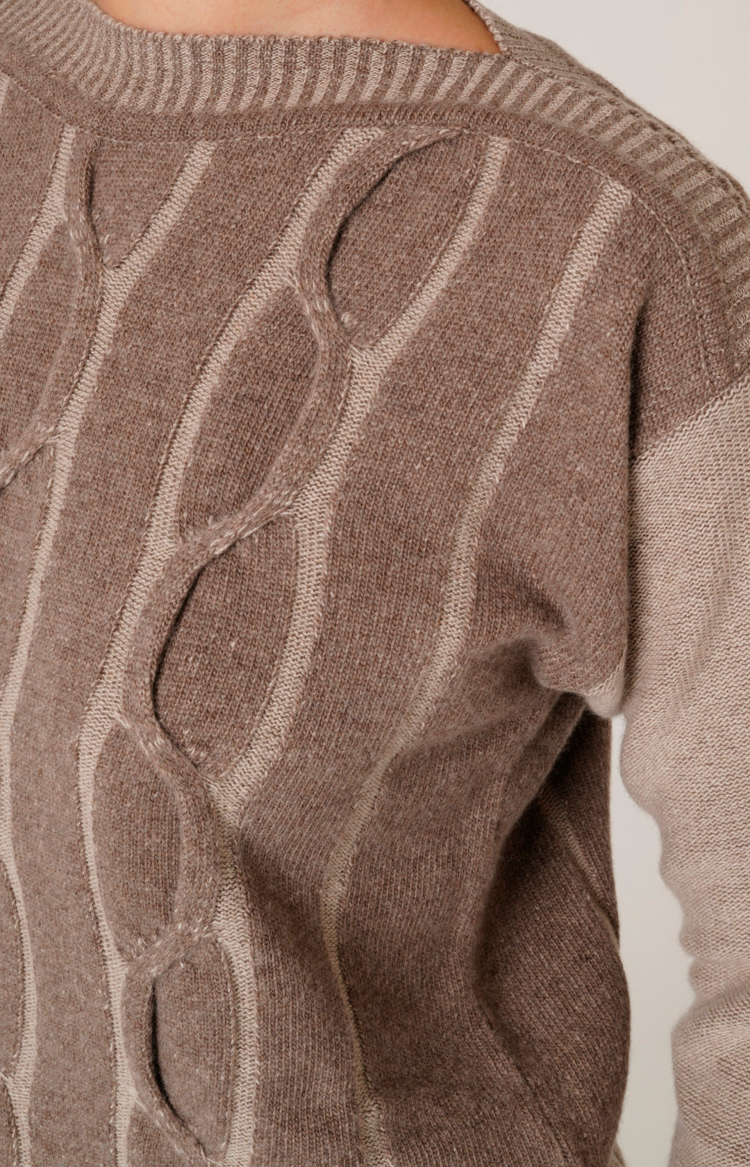 Girocollo in lana e cashmere