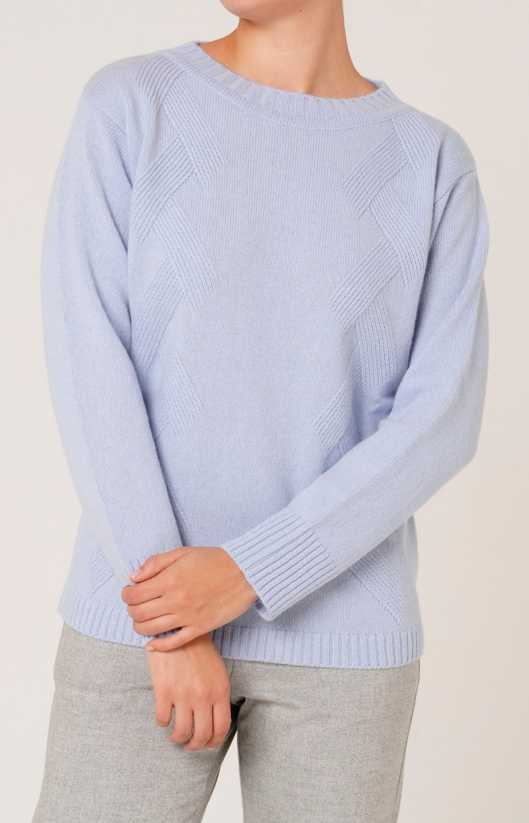 Girocollo in lana e cashmere