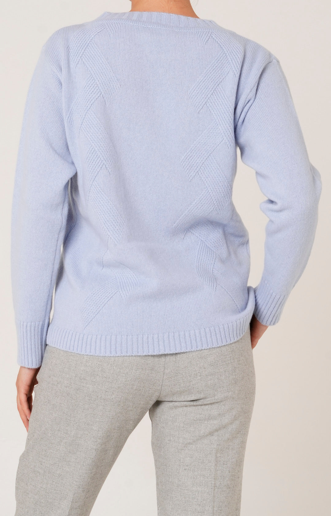 Girocollo in lana e cashmere