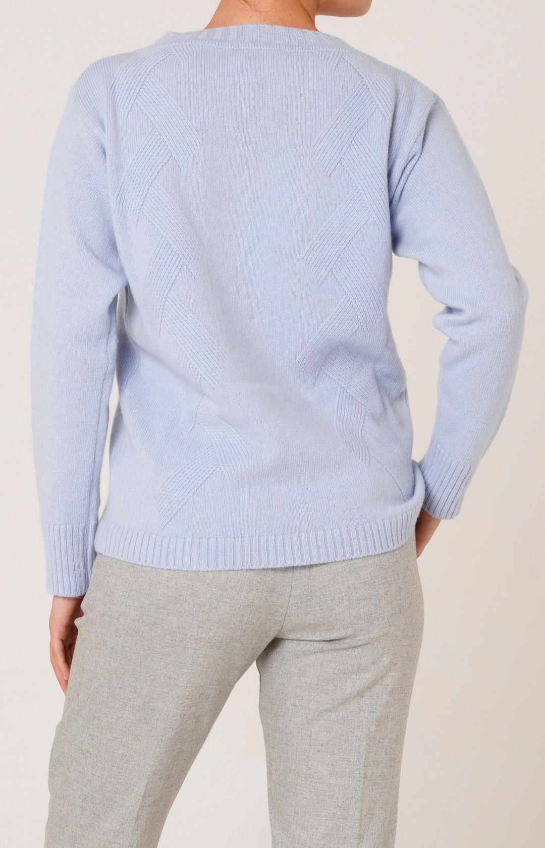 Girocollo in lana e cashmere