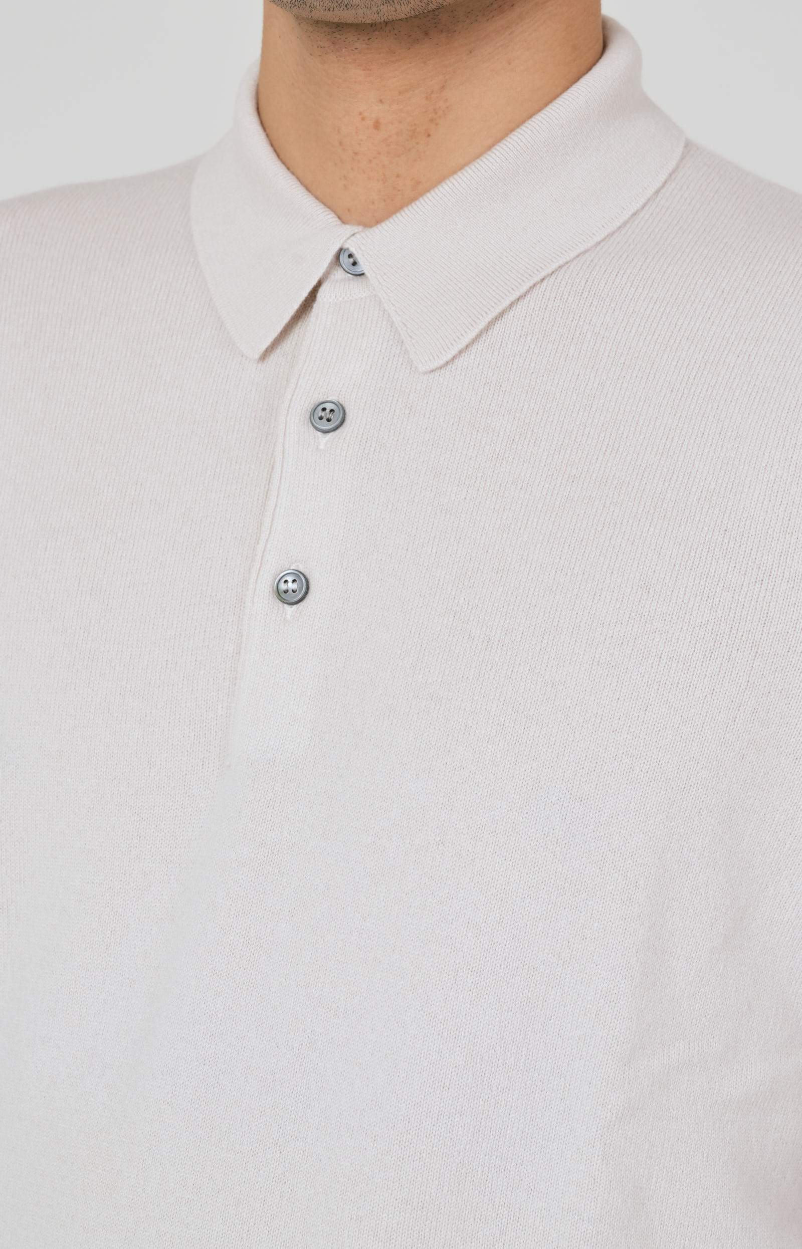 Wool and cashmere polo shirt