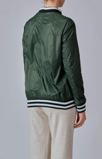 Bomber zip sfoderato in tessuto tecnico