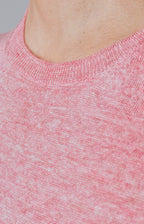 Short-sleeved T-shirt in ultra-light linen jersey