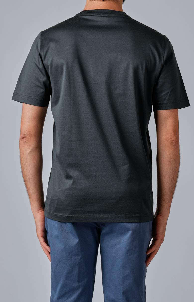 Short-sleeved T-shirt in ultra-light Scottish yarn