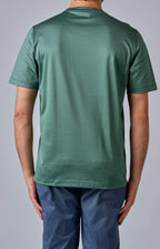 Short-sleeved T-shirt in ultra-light Scottish yarn