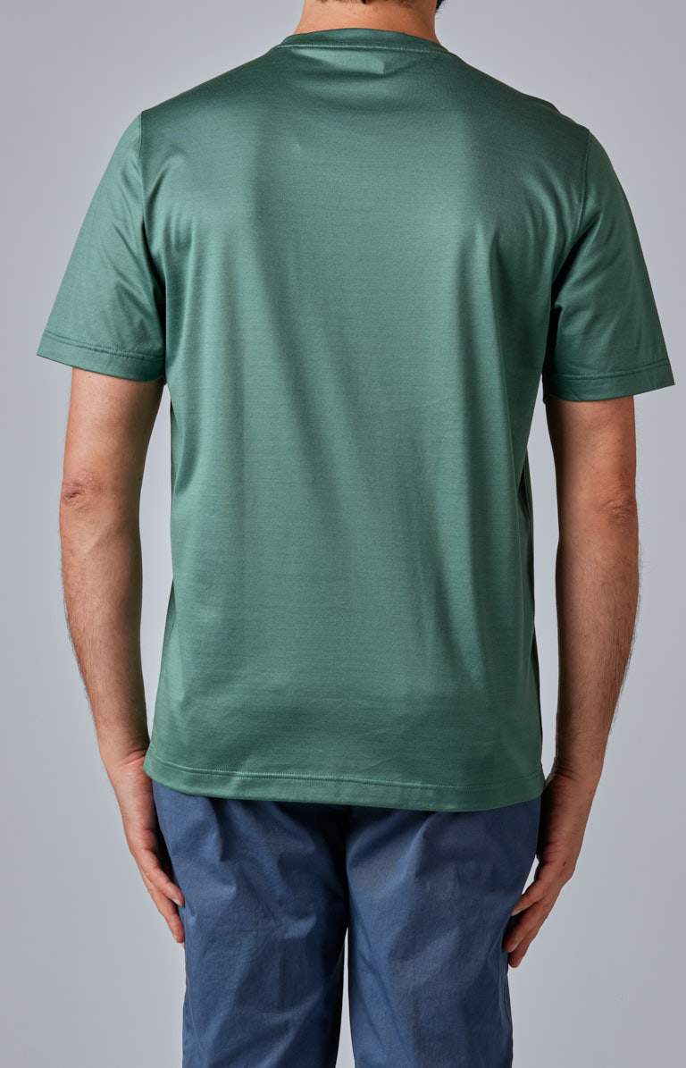 Short-sleeved T-shirt in ultra-light Scottish yarn
