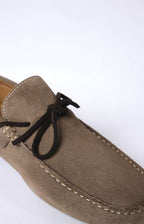 Suede boat moccasin