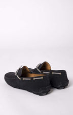 Suede boat moccasin
