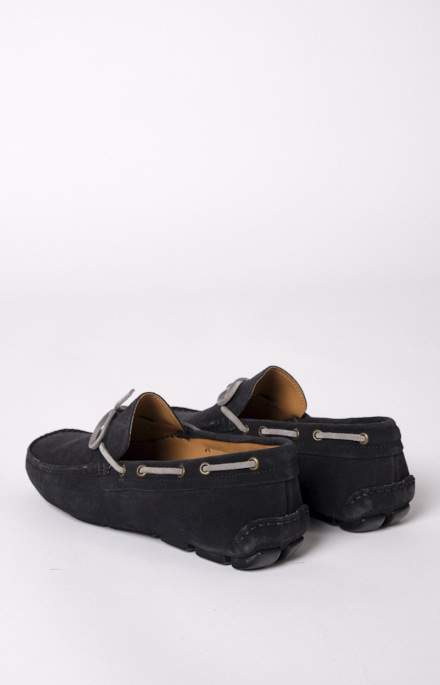 Suede boat moccasin