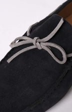 Suede boat moccasin