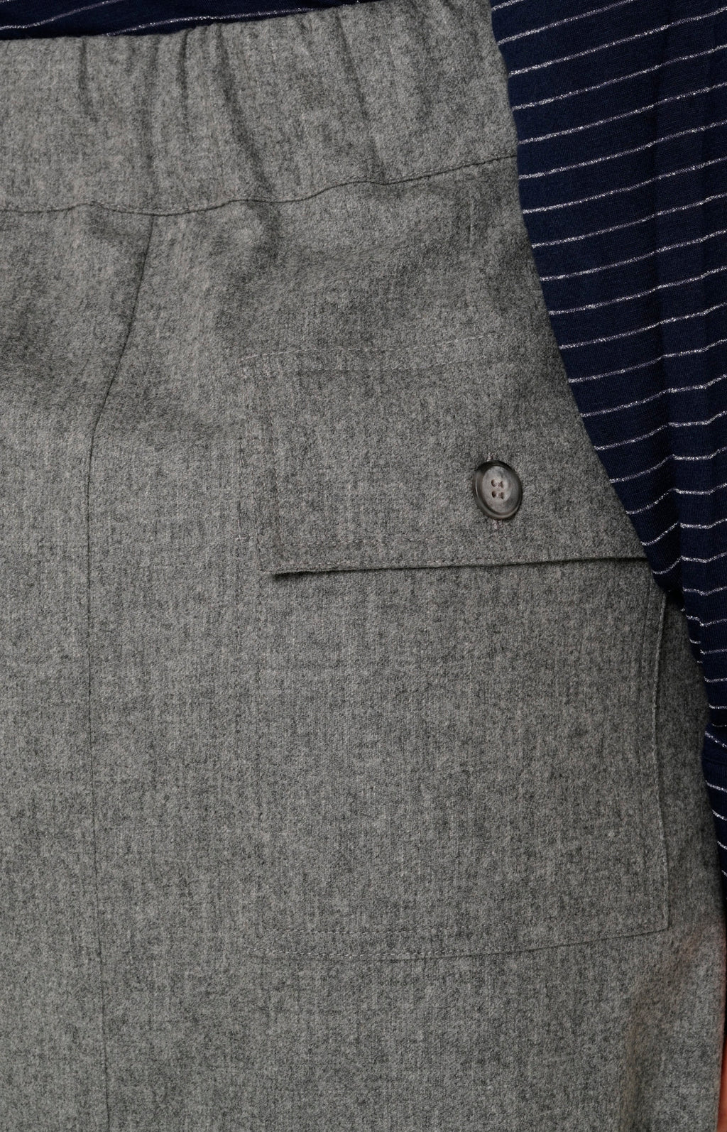 Gonna a portafoglio in lana e cashmere