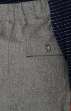 Gonna a portafoglio in lana e cashmere