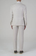 Linen suit with "leisure fit" trousers