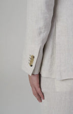 Linen suit with "leisure fit" trousers