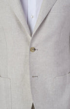 Linen suit with "leisure fit" trousers