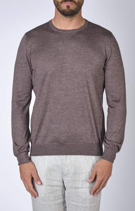 Ultra-light cashmere and silk crewneck