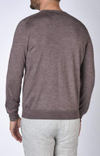 Ultra-light cashmere and silk crewneck