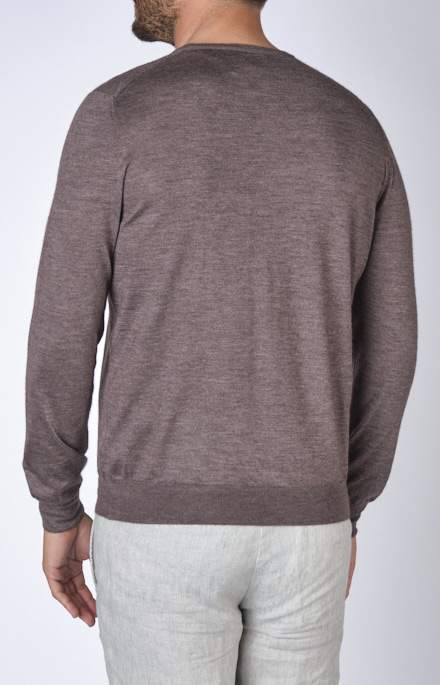 Ultra-light cashmere and silk crewneck