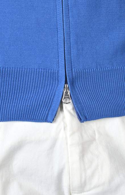 Cotton zip bomber jacket