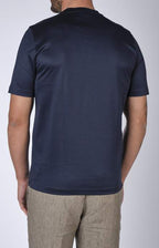 Short-sleeved T-shirt in ultra-light Scottish yarn