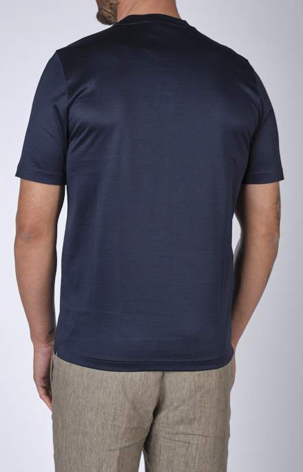 Short-sleeved T-shirt in ultra-light Scottish yarn