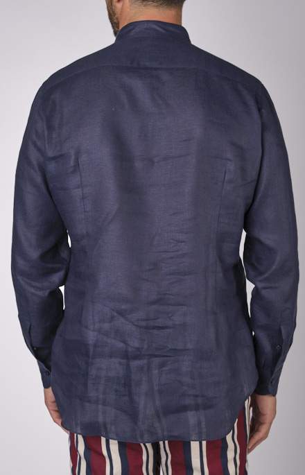 Camicia coreana in puro lino