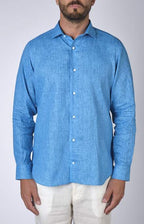 Linen shirt with French collar