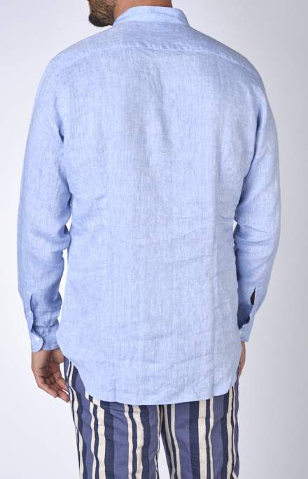 Camicia coreana in puro lino