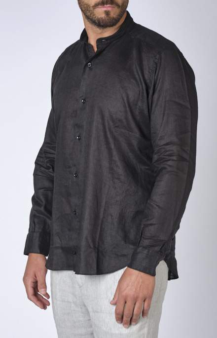 Camicia coreana in puro lino