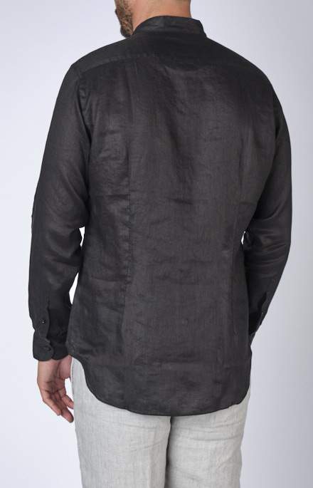 Camicia coreana in puro lino