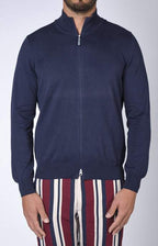 Cotton zip bomber jacket