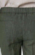 Linen suit with "leisure fit" trousers