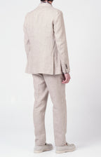 Linen suit with "leisure fit" trousers