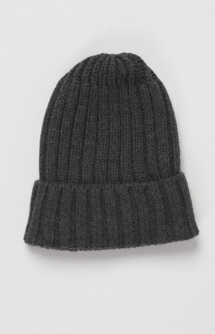 Berretto in cashmere a coste