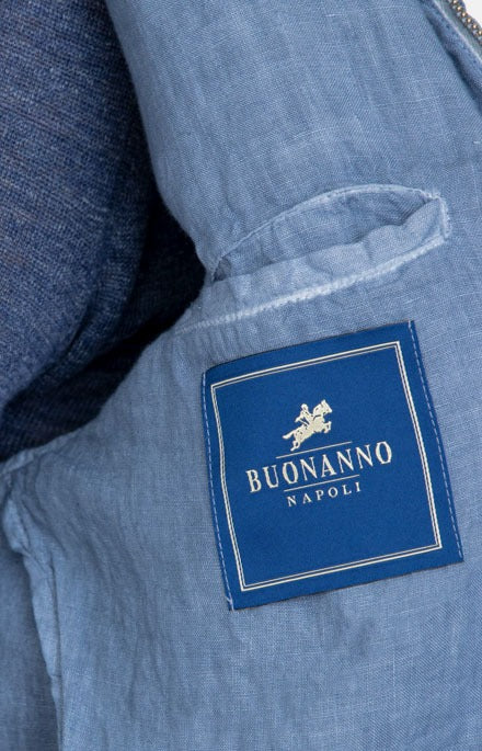 Bomber zip in lino délavé