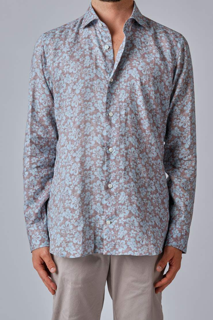 CAMICIA_FIORI_AZZURRAMARRONE_001