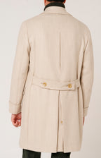 Cappotto doppiopetto con martingala