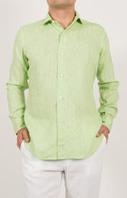 Linen shirt with French collar