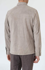 Oversized suede shirt