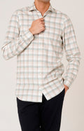 Camicia in flanella soft con check