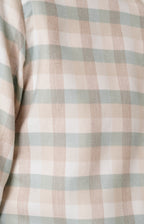 Soft flannel shirt with check