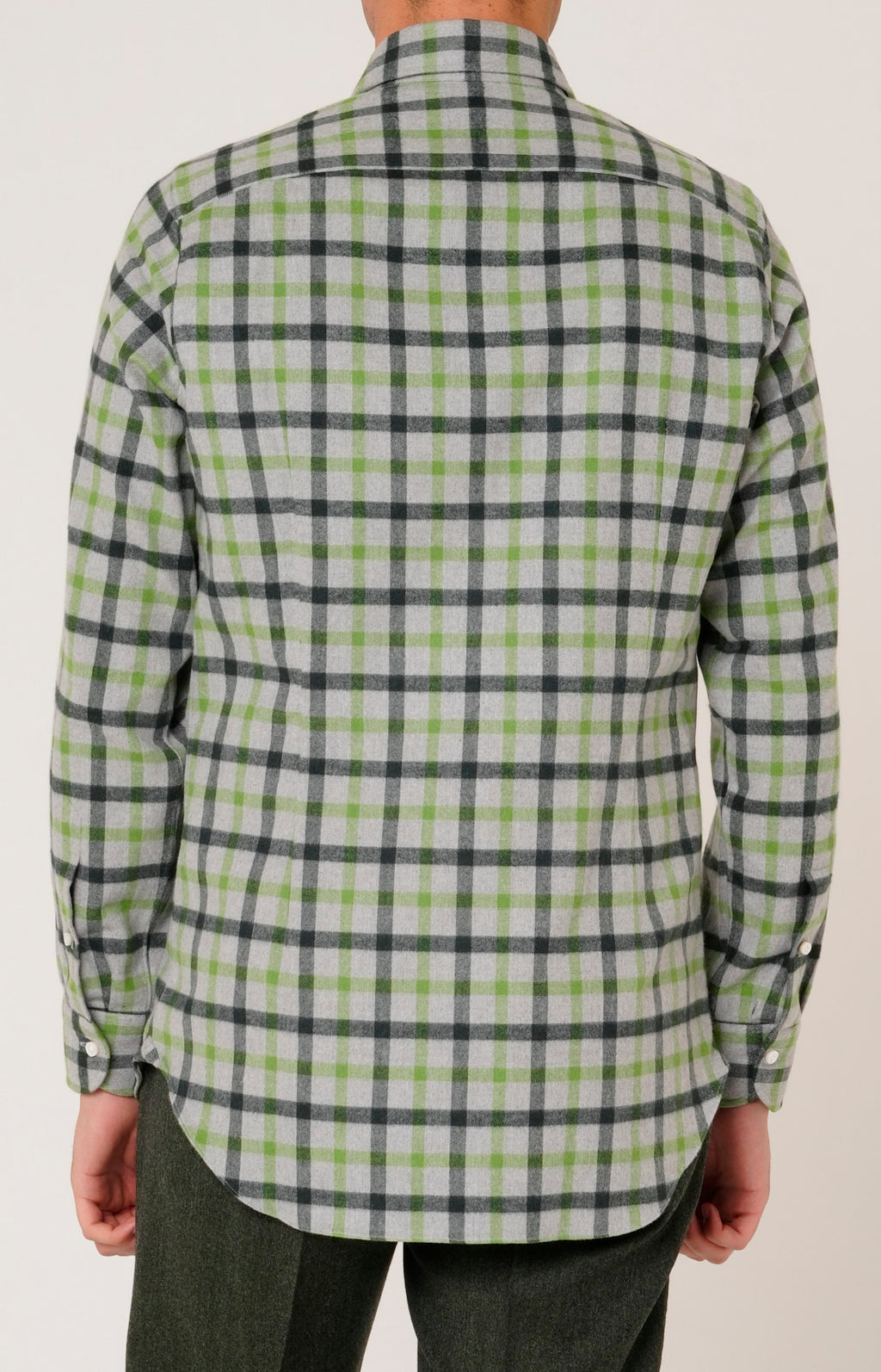 Soft flannel shirt with check