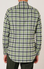 Soft flannel shirt with check