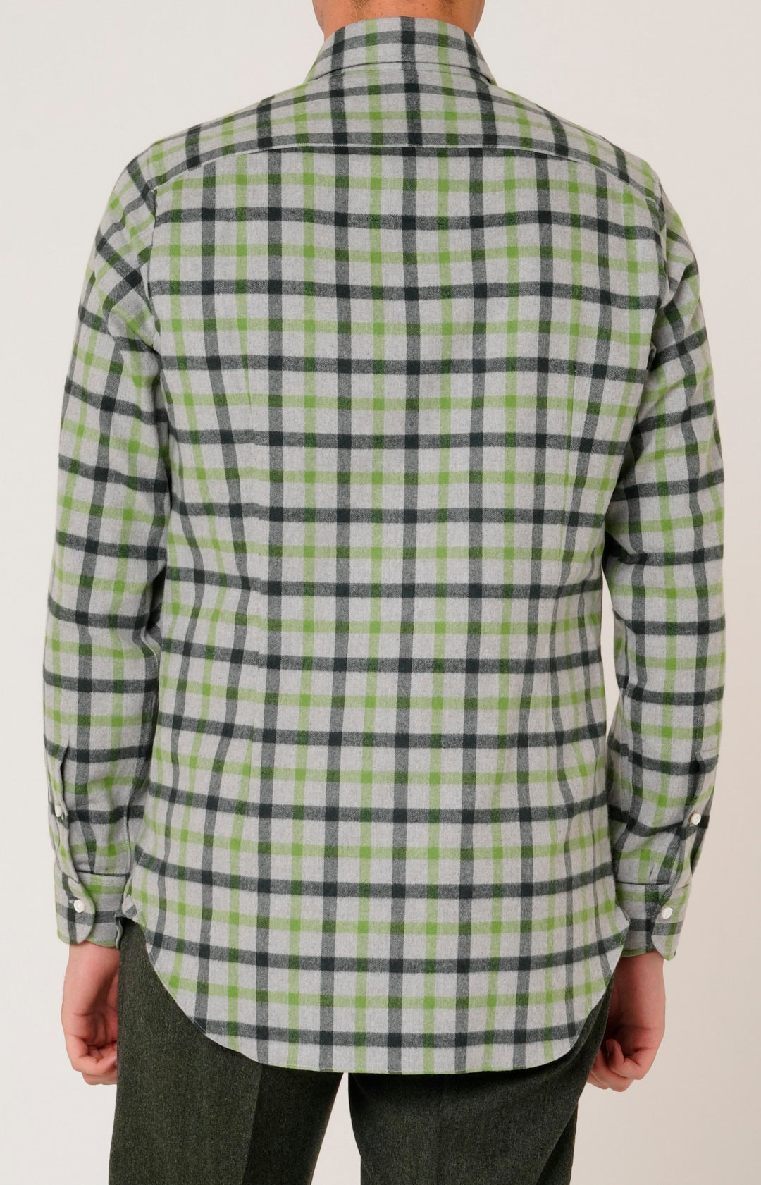 Soft flannel shirt with check
